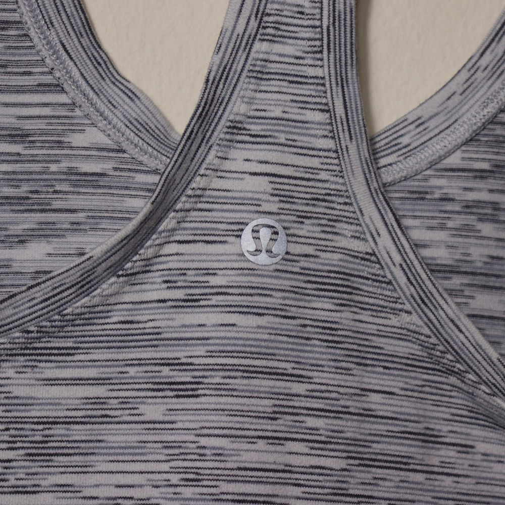 Lululemon Cool Racerback Tank Top Grey SpaceDye - Picture 2 of 7